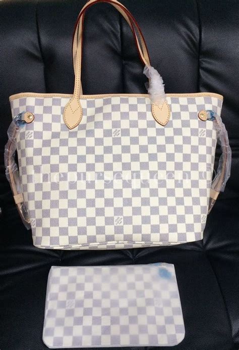 louis vuitton damier bag replica neverfull|How to Spot a Fake Louis Vuitton Neverfull bag—Real VS Fake.